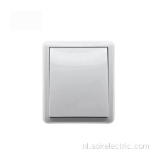 Nieuw ontwerp 1 Gang wandschakelaarbord met tussenliggende licht witte elektrische schakelaars